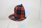 6 Panel High Profile Structured Plaid Trucker