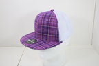 6 Panel High Profile Structured Plaid Trucker