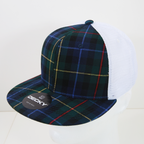 6 Panel High Profile Structured Plaid Trucker