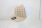 6 Panel High Profile Structured Plaid Trucker