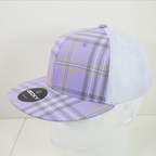 6 Panel High Profile Structured Plaid Trucker
