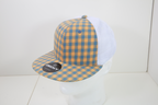 6 Panel High Profile Structured Plaid Trucker