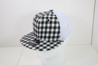 6 Panel High Profile Structured Plaid Trucker