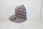 6 Panel High Profile Structured Plaid Trucker