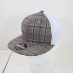 6 Panel High Profile Structured Plaid Trucker