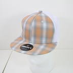6 Panel High Profile Structured Plaid Trucker