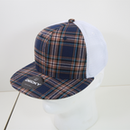 6 Panel High Profile Structured Plaid Trucker