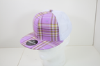 6 Panel High Profile Structured Plaid Trucker