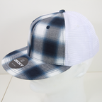 6 Panel High Profile Structured Plaid Trucker