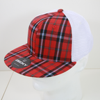 6 Panel High Profile Structured Plaid Trucker
