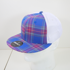 6 Panel High Profile Structured Plaid Trucker