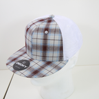 6 Panel High Profile Structured Plaid Trucker