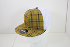6 Panel High Profile Structured Plaid Trucker