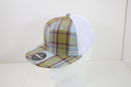 6 Panel High Profile Structured Plaid Trucker