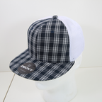 6 Panel High Profile Structured Plaid Trucker
