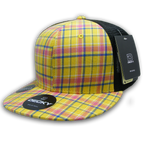 6 Panel High Profile Structured Plaid Trucker