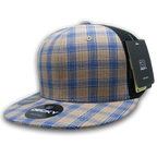6 Panel High Profile Structured Plaid Trucker
