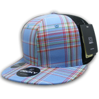 6 Panel High Profile Structured Plaid Trucker