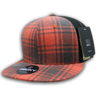 6 Panel High Profile Structured Plaid Trucker