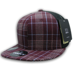 6 Panel High Profile Structured Plaid Trucker
