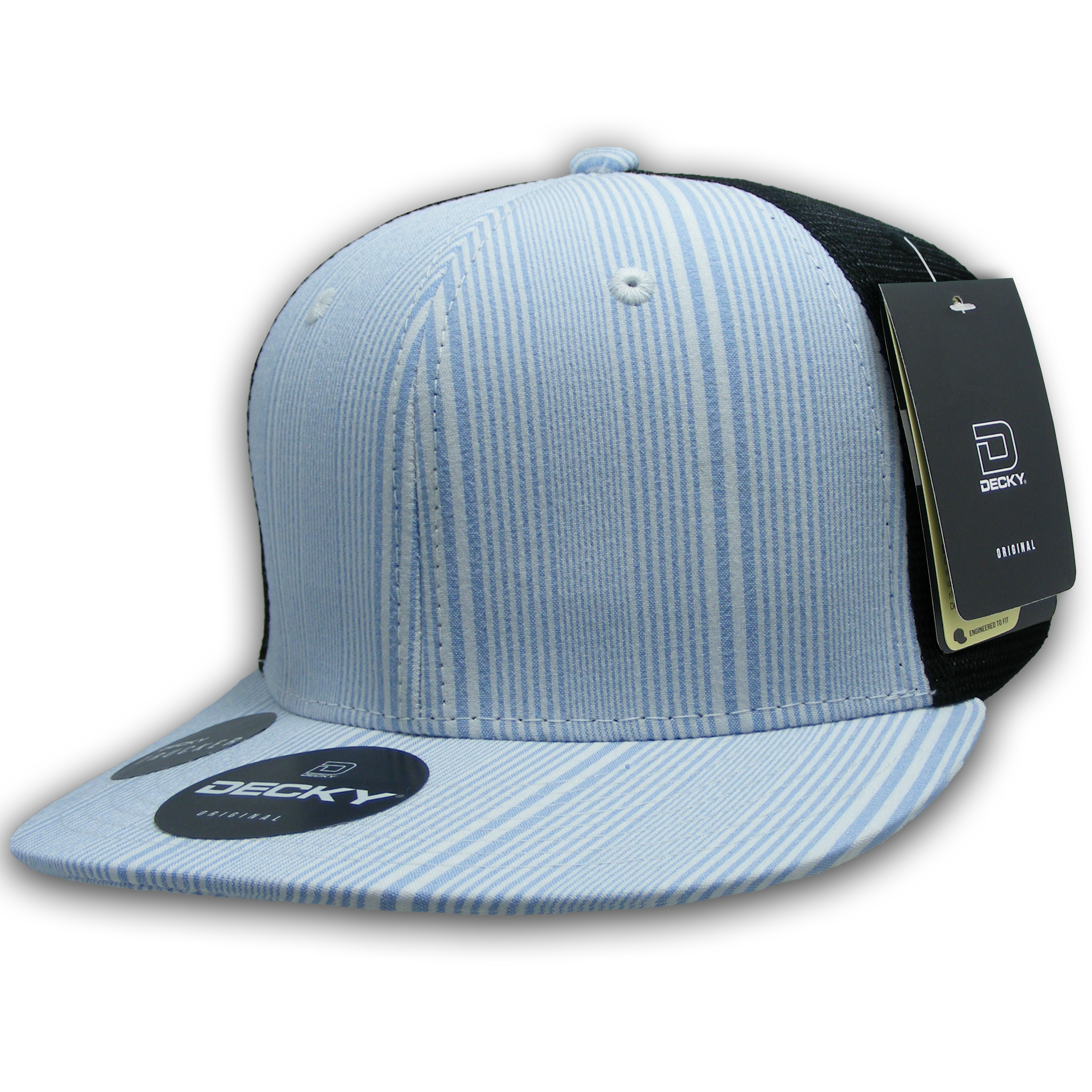 6 Panel High Profile Structured Plaid Trucker