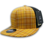 6 Panel High Profile Structured Plaid Trucker