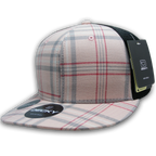 6 Panel High Profile Structured Plaid Trucker