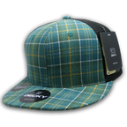6 Panel High Profile Structured Plaid Trucker