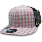 6 Panel High Profile Structured Plaid Trucker