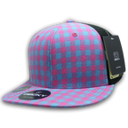 6 Panel High Profile Structured Plaid Trucker