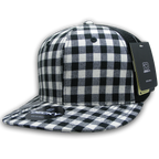6 Panel High Profile Structured Plaid Trucker
