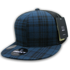 6 Panel High Profile Structured Plaid Trucker