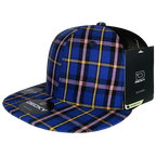 6 Panel High Profile Structured Plaid Trucker