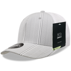 6 Panel Mid Profile Structured Plaid Trucker