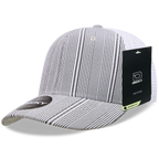 6 Panel Mid Profile Structured Plaid Trucker