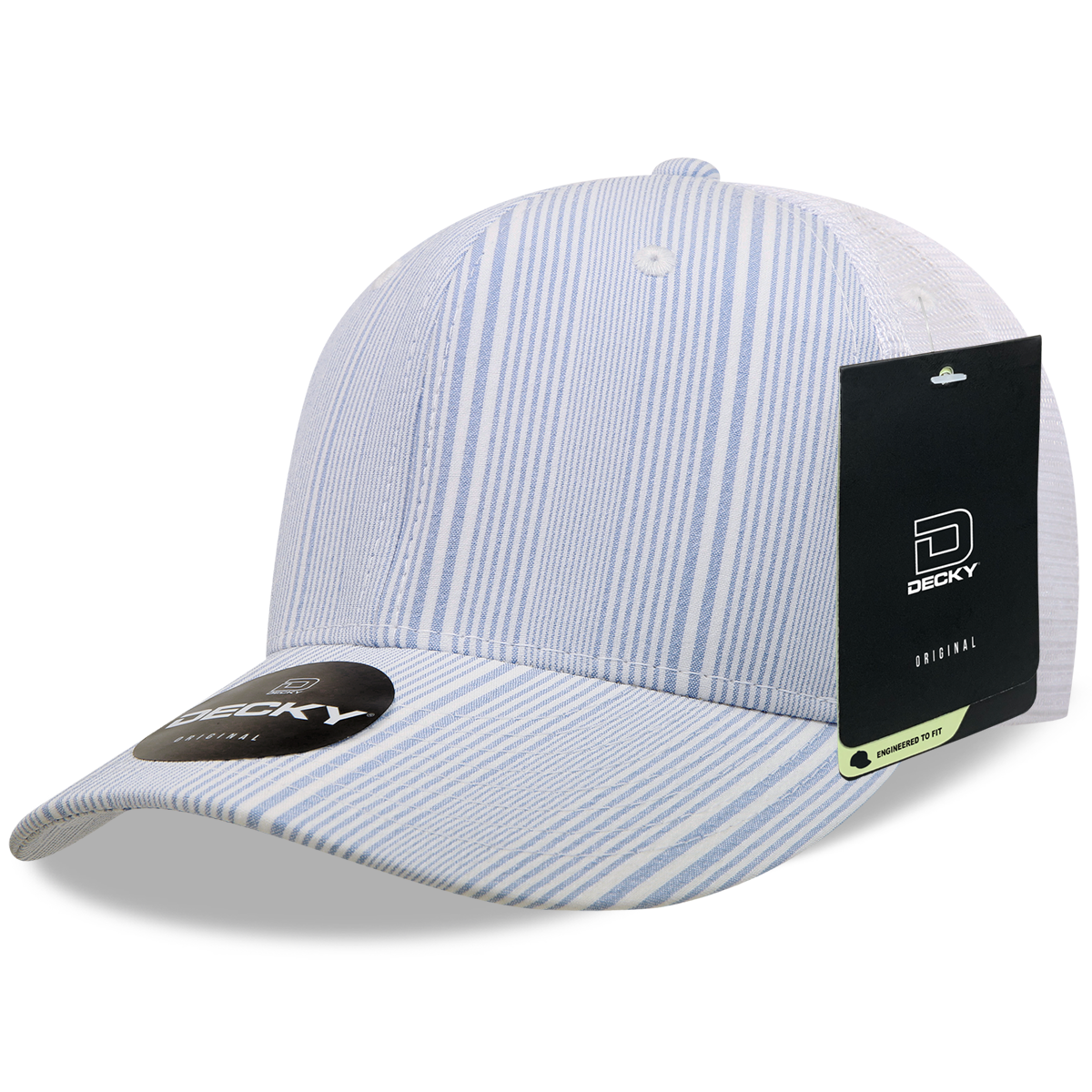 6 Panel Mid Profile Structured Plaid Trucker