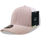 6 Panel Mid Profile Structured Plaid Trucker