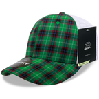 6 Panel Mid Profile Structured Plaid Trucker