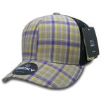 6 Panel Mid Profile Structured Plaid Trucker