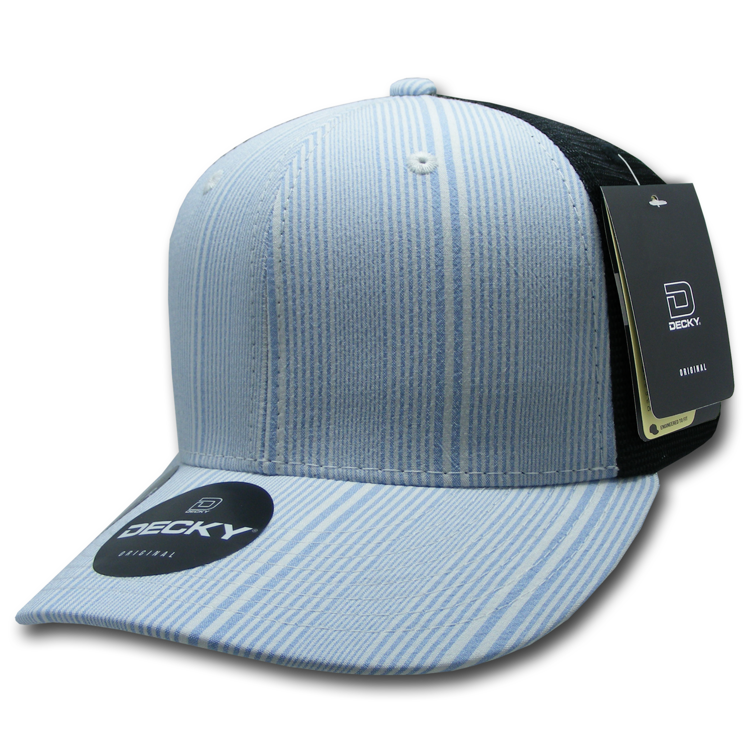 6 Panel Mid Profile Structured Plaid Trucker