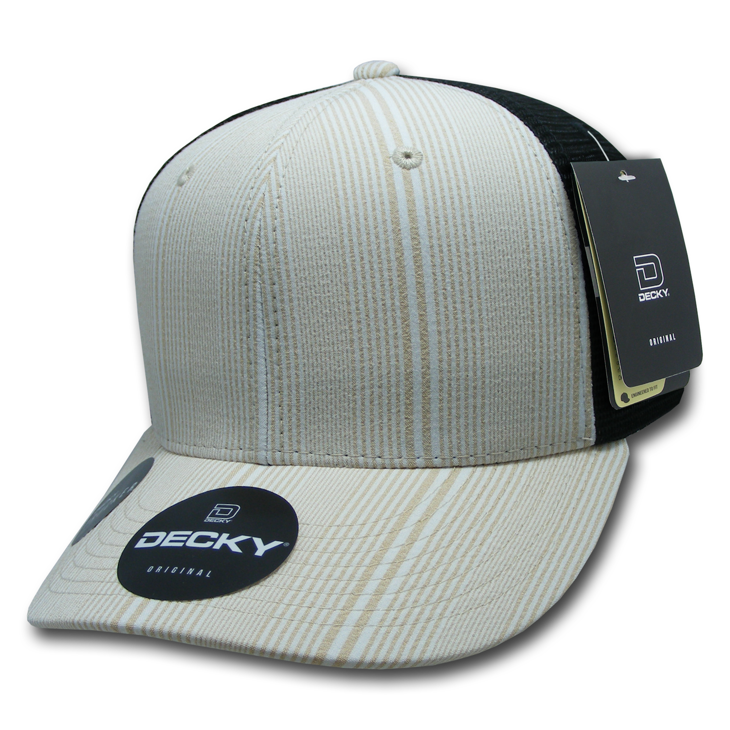 6 Panel Mid Profile Structured Plaid Trucker