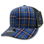 6 Panel Mid Profile Structured Plaid Trucker