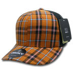 6 Panel Mid Profile Structured Plaid Trucker