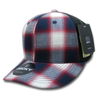 6 Panel Mid Profile Structured Plaid Trucker