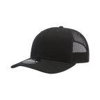 6 Panel Mid Profile Structured Cotton Blend Trucker