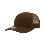 6 Panel Mid Profile Structured Cotton Blend Trucker