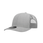 6 Panel Mid Profile Structured Cotton Blend Trucker