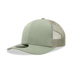 6 Panel Mid Profile Structured Cotton Blend Trucker