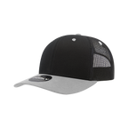 6 Panel Mid Profile Structured Cotton Blend Trucker