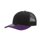 6 Panel Mid Profile Structured Cotton Blend Trucker